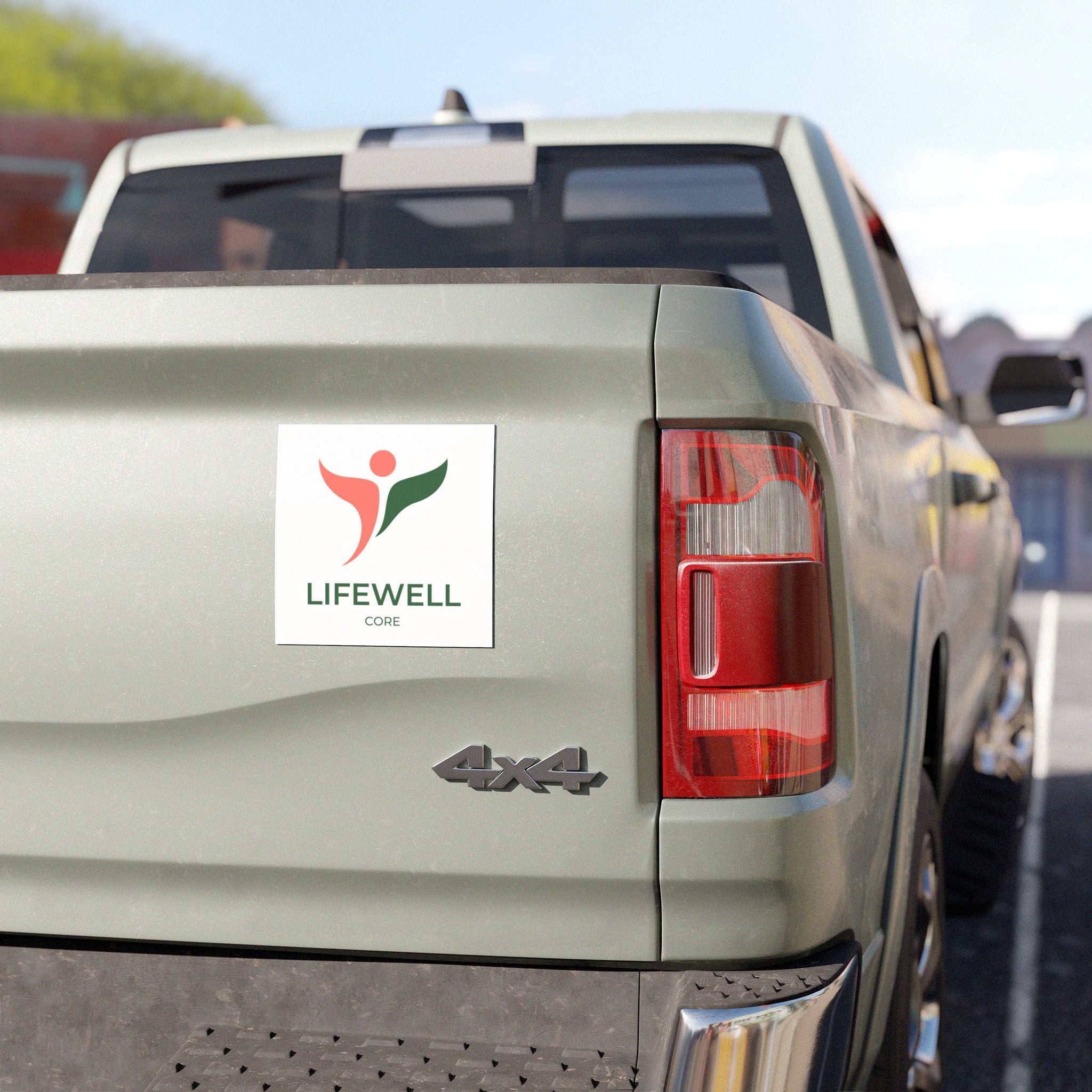 LifeWell Core Car Magnet — Wellness Logo Magnetic Decal