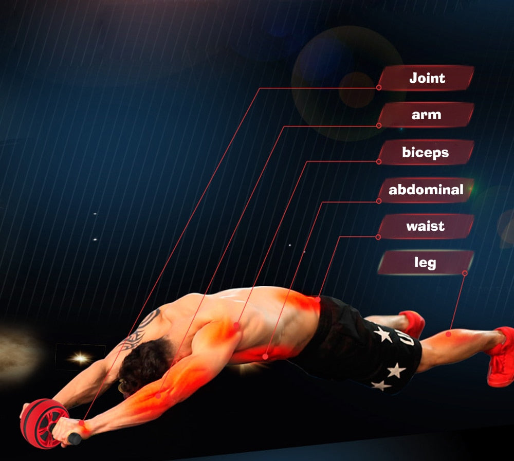 Silent Ab Roller Wheel | Core Fitness Trainer
