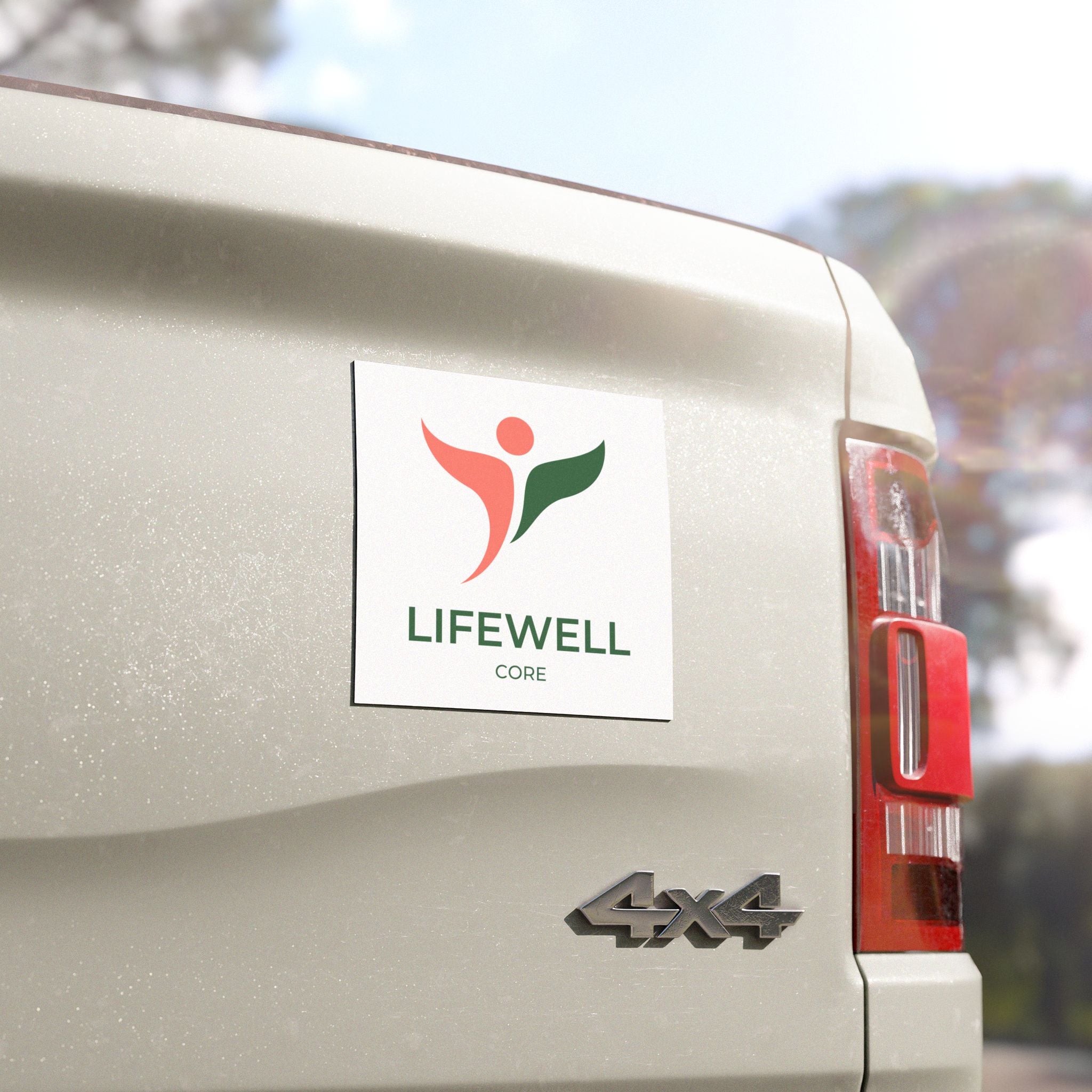 LifeWell Core Car Magnet — Wellness Logo Magnetic Decal