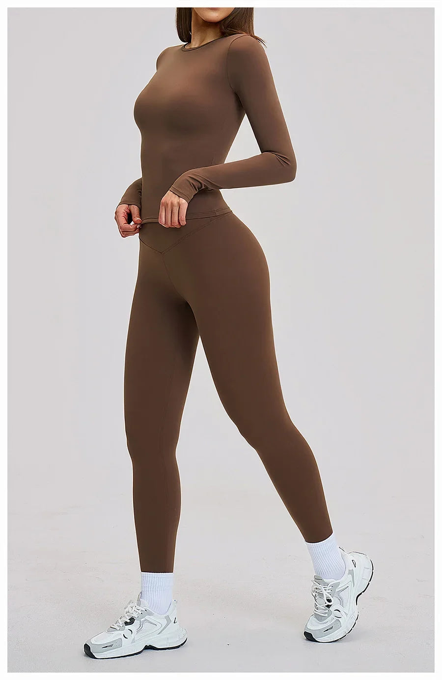 Women’s 2-Piece Yoga Set | Long Sleeve Workout Outfit