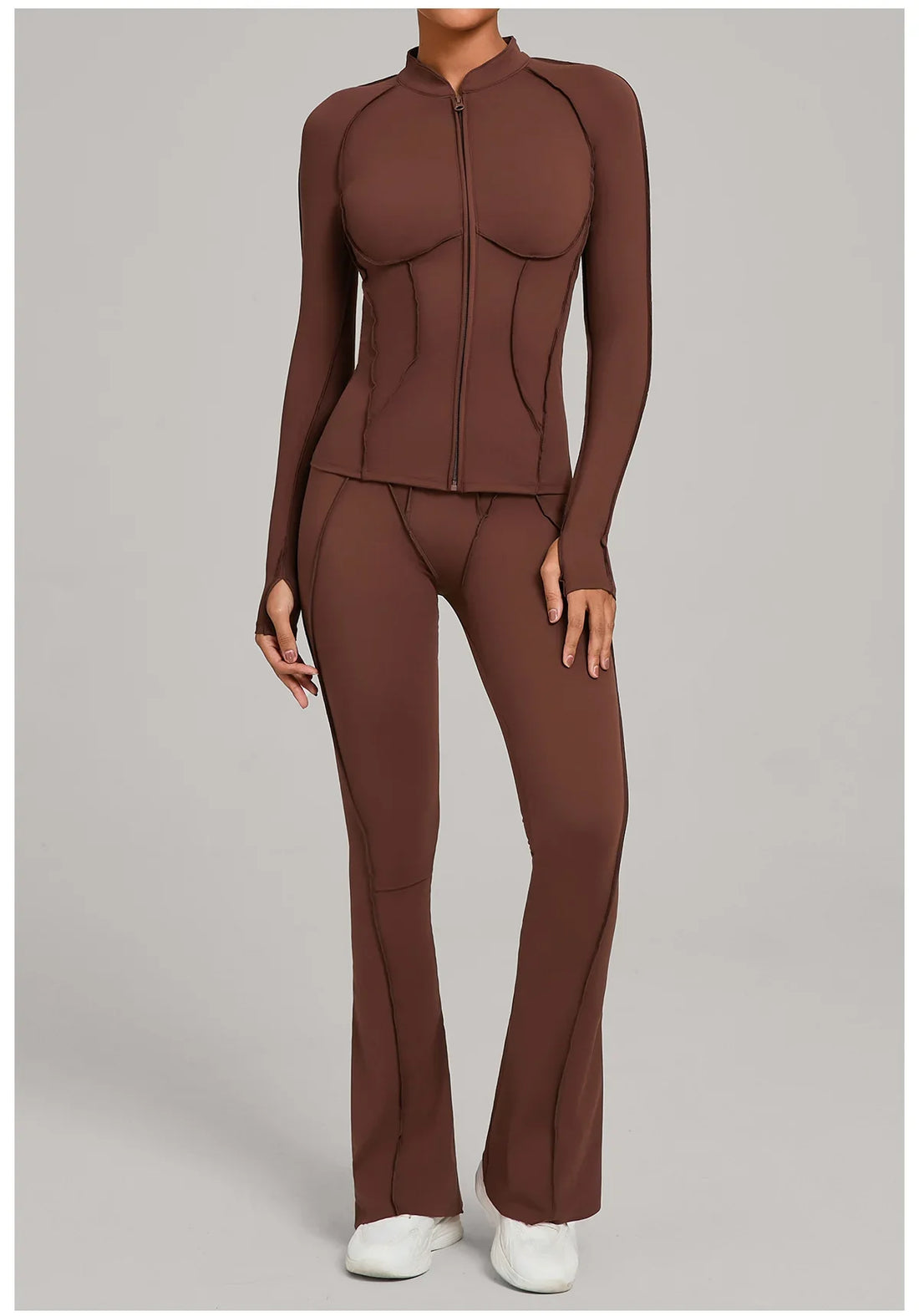 Women’s 2-Piece Yoga Tracksuit | Long Sleeve Sports Set
