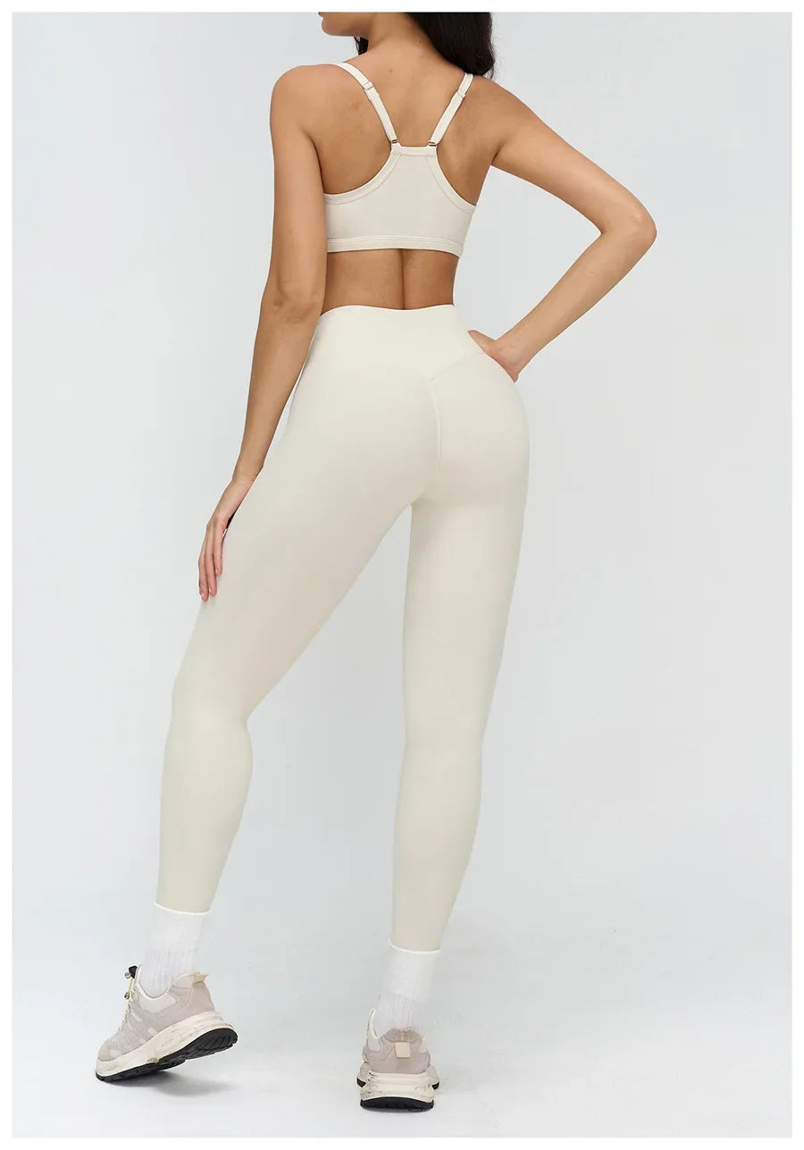 Women’s 2-Piece Yoga Set | Crop Top & High Waist Leggings
