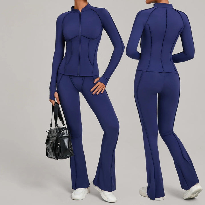 Women’s 2-Piece Yoga Tracksuit | Long Sleeve Sports Set