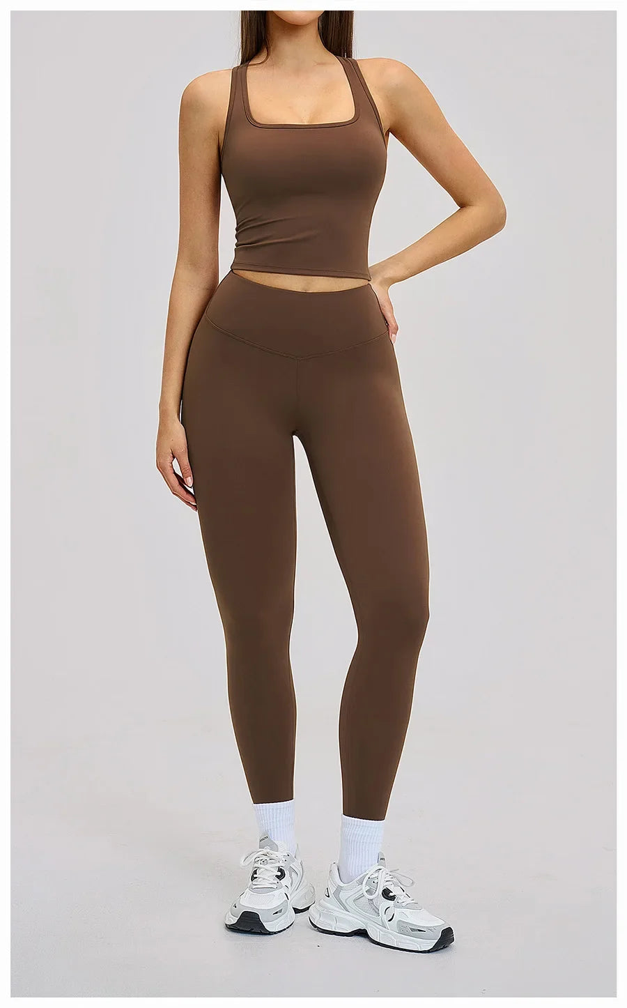 Women’s 2-Piece Yoga Set | Long Sleeve Workout Outfit