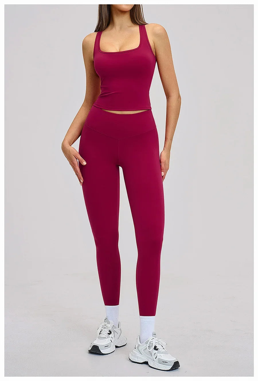 Women’s 2-Piece Yoga Set | Long Sleeve Workout Outfit