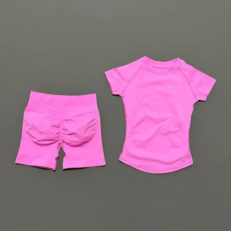 HISTELLO Women’s Gym Set | Seamless Yoga Workout Outfit