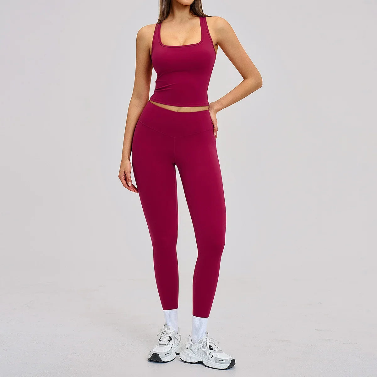 Women’s 2-Piece Yoga Set | Long Sleeve Workout Outfit