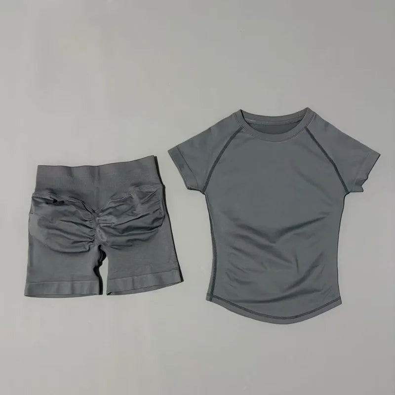 HISTELLO Women’s Gym Set | Seamless Yoga Workout Outfit