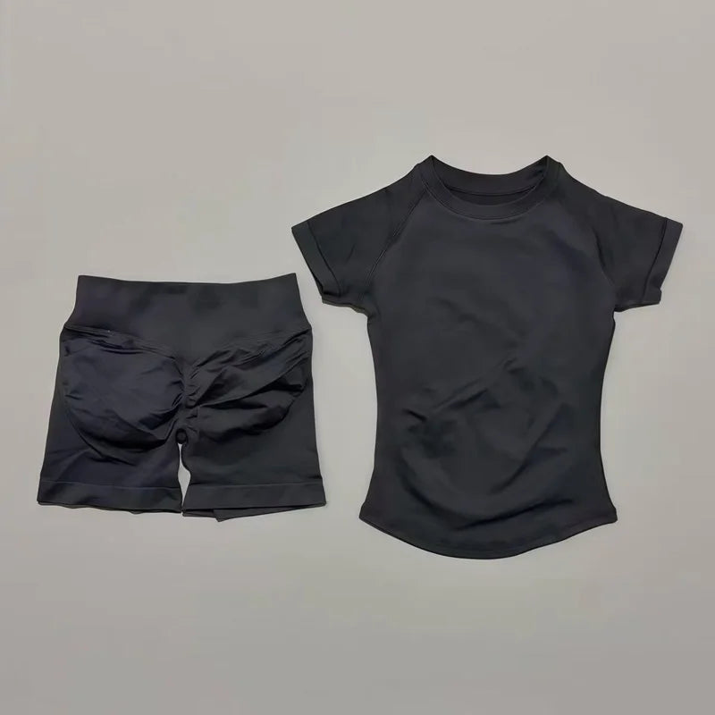 HISTELLO Women’s Gym Set | Seamless Yoga Workout Outfit