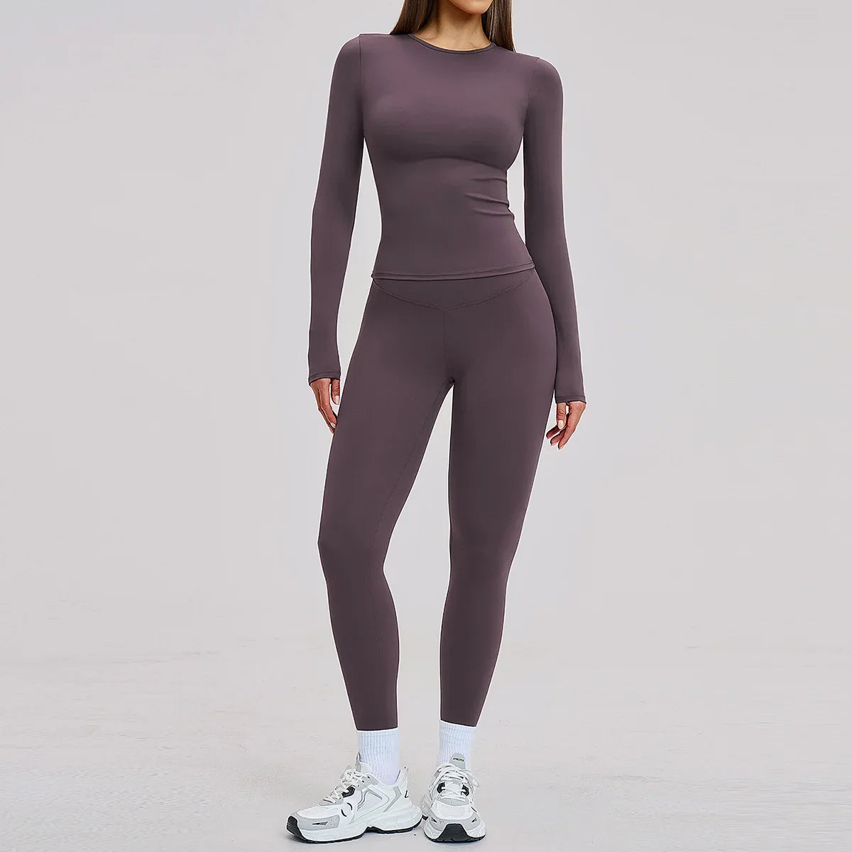 Women’s 2-Piece Yoga Set | Long Sleeve Workout Outfit