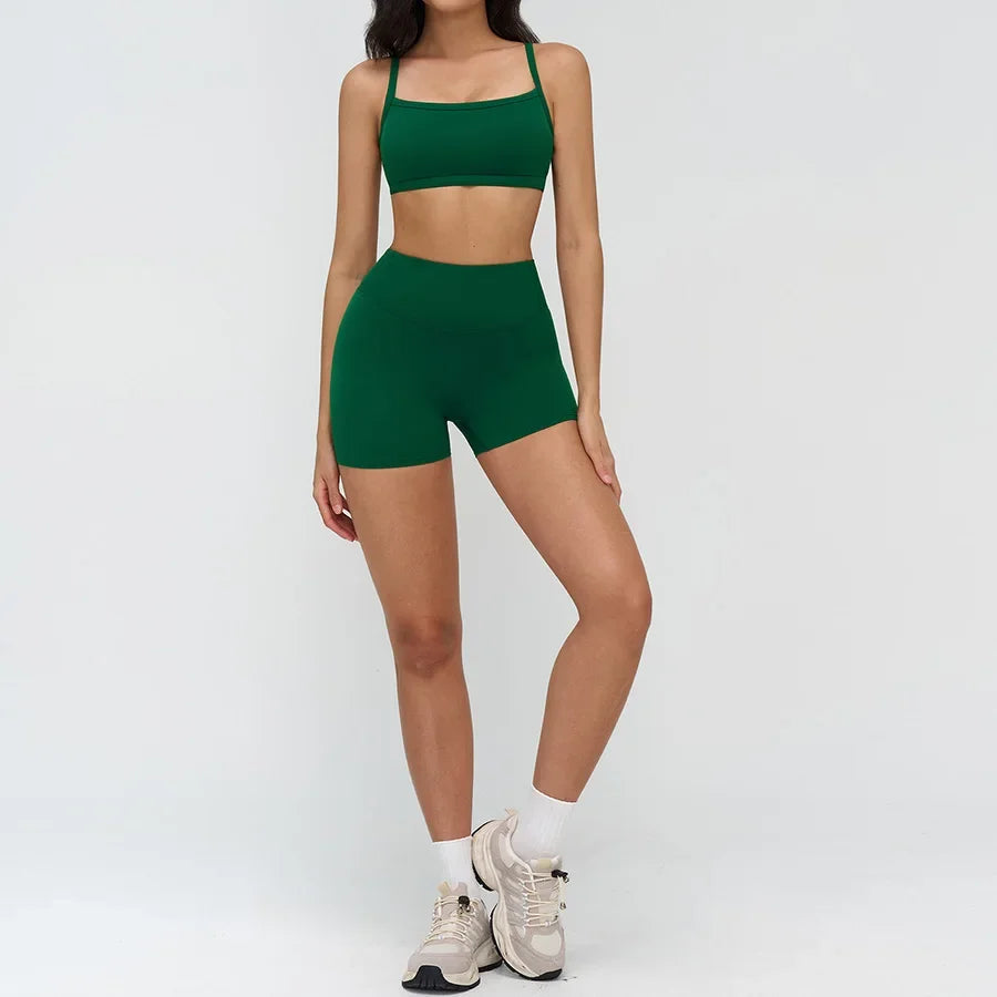 Women’s 2-Piece Yoga Set | Crop Top & High Waist Leggings