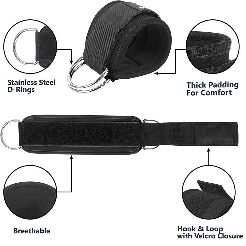 Resistance Bands & Ankle Straps Set | Fitness Workout Kit