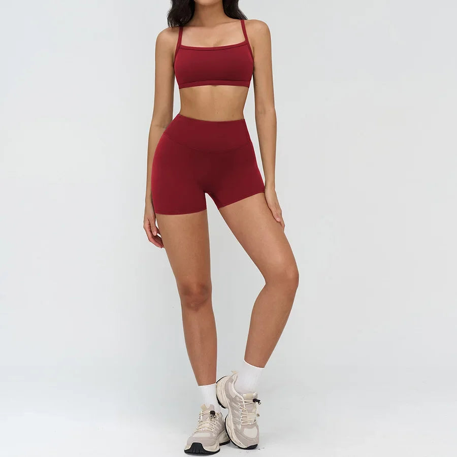 Women’s 2-Piece Yoga Set | Crop Top & High Waist Leggings