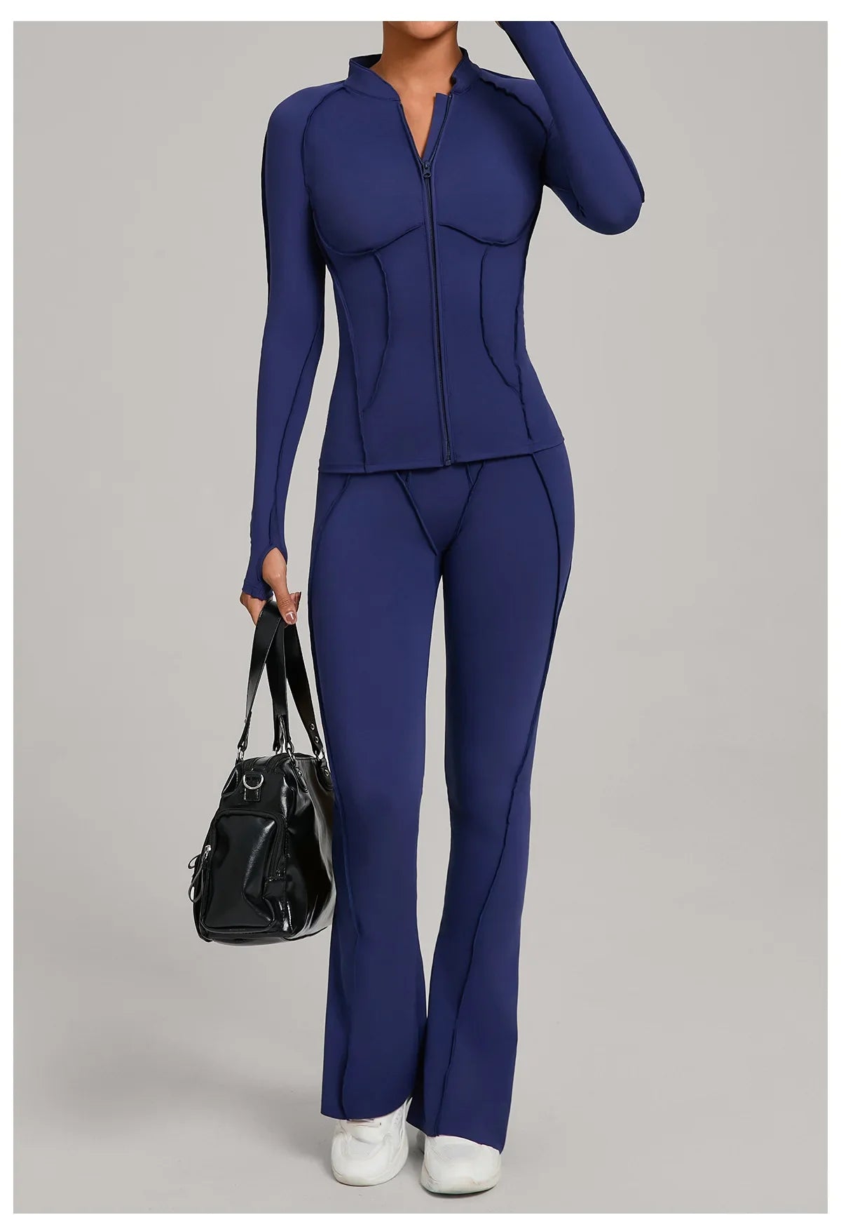 Women’s 2-Piece Yoga Tracksuit | Long Sleeve Sports Set