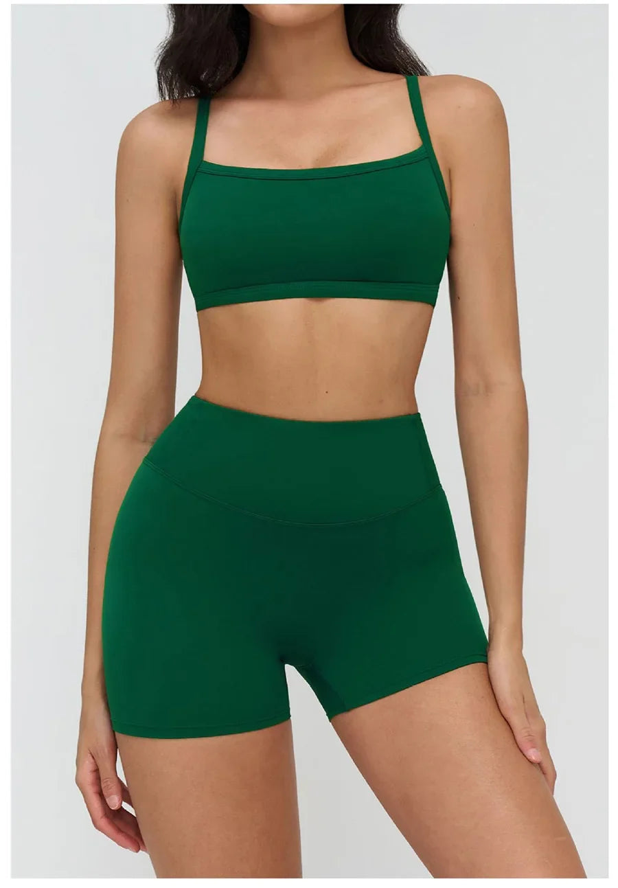 Women’s 2-Piece Yoga Set | Crop Top & High Waist Leggings