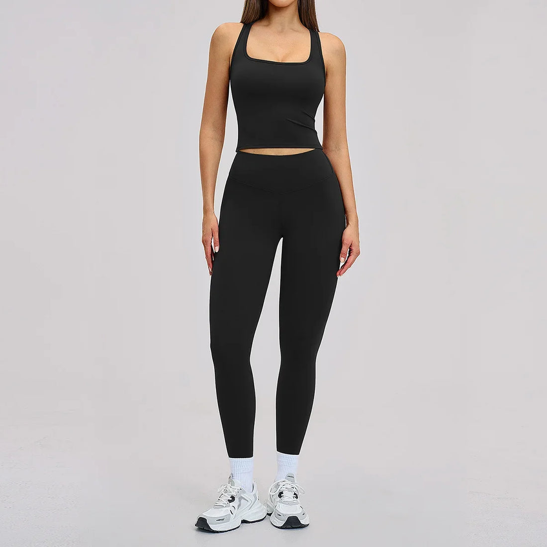 Women’s 2-Piece Yoga Set | Long Sleeve Workout Outfit