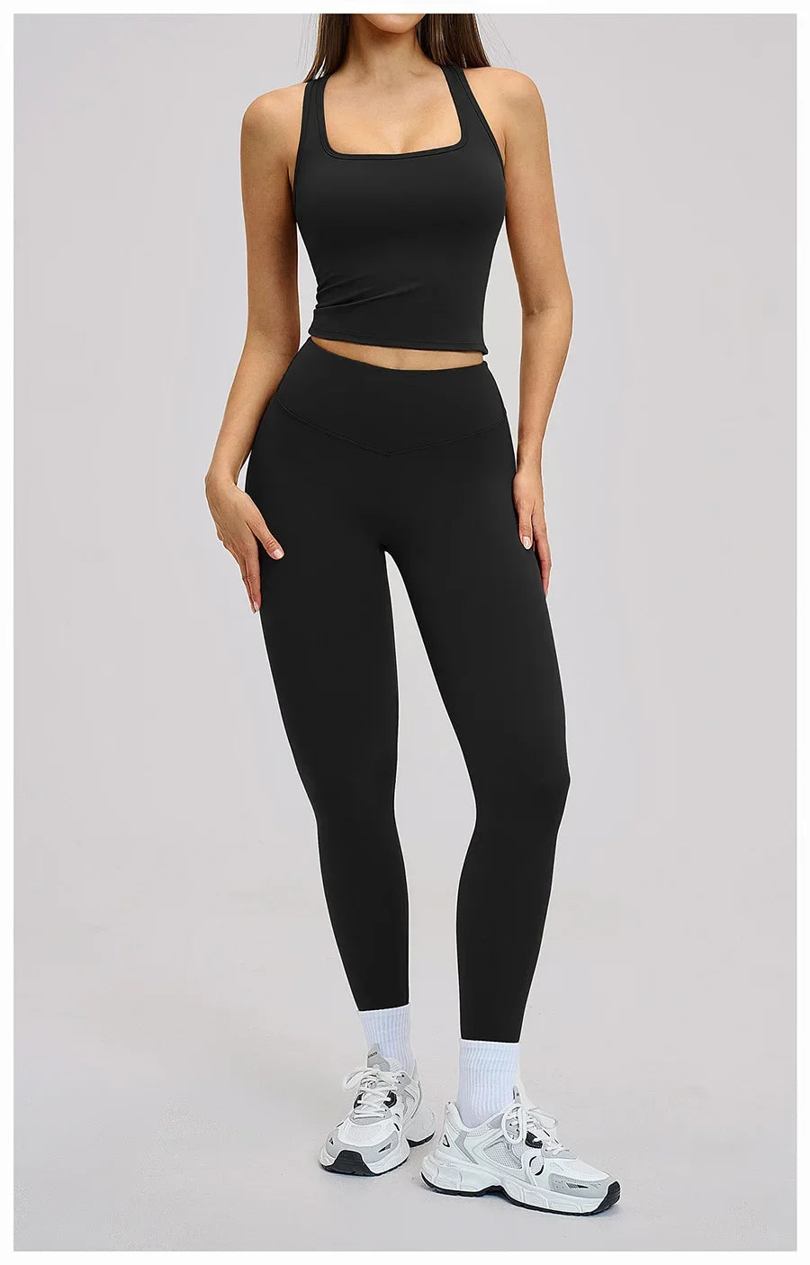 Women’s 2-Piece Yoga Set | Long Sleeve Workout Outfit