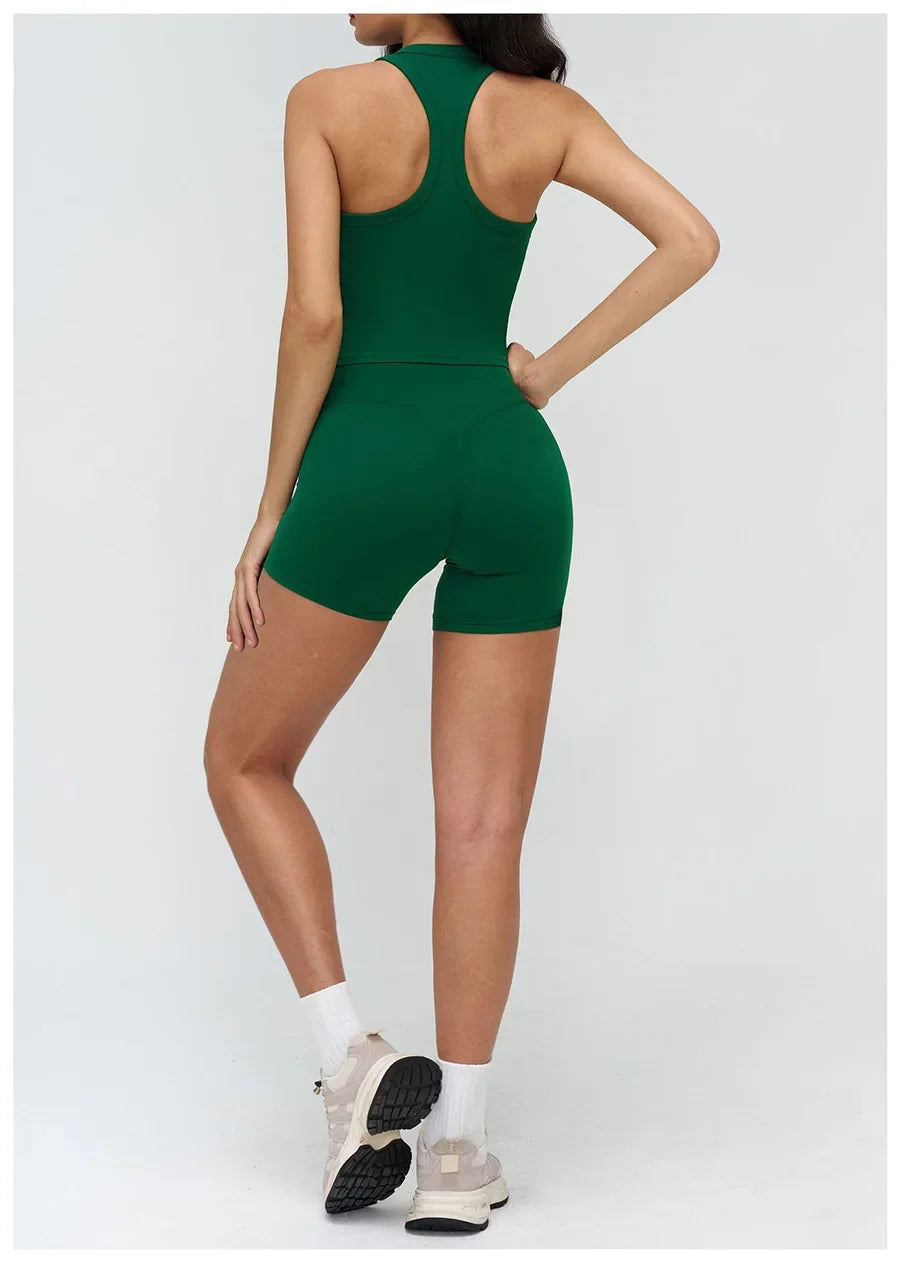 Women’s 2-Piece Yoga Set | Crop Top & High Waist Leggings