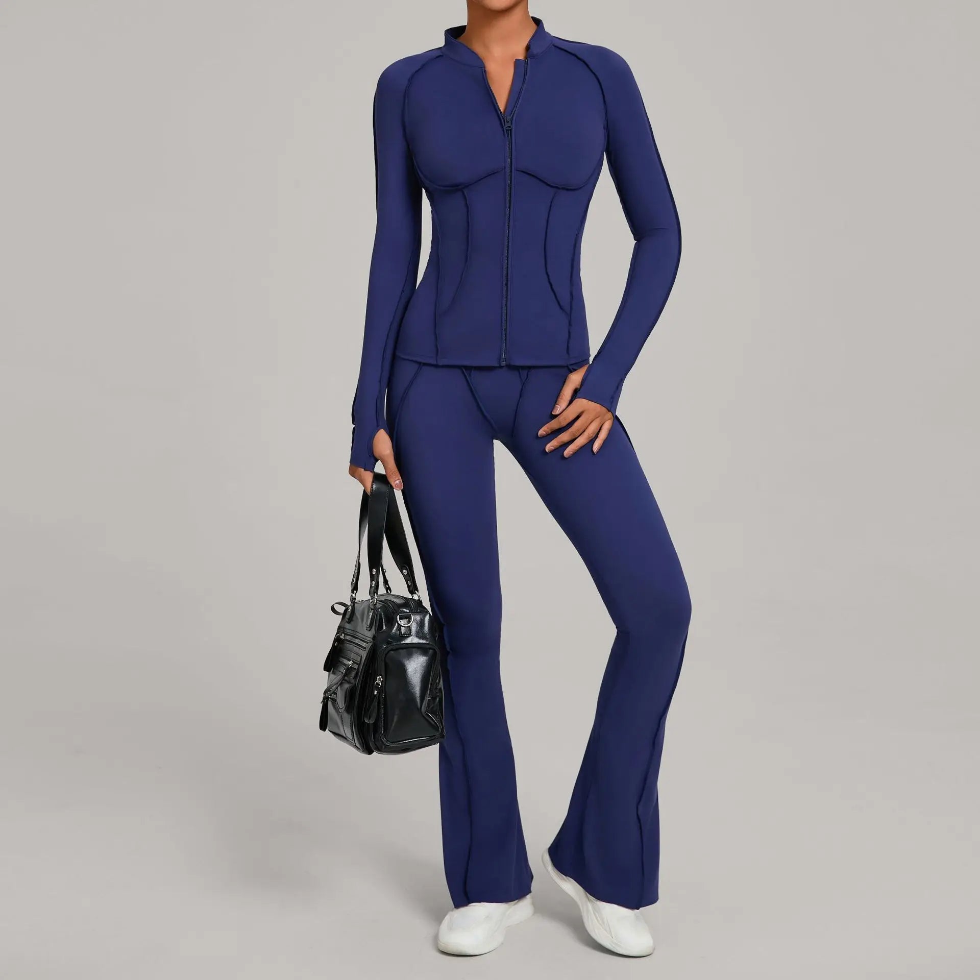 Women’s 2-Piece Yoga Tracksuit | Long Sleeve Sports Set