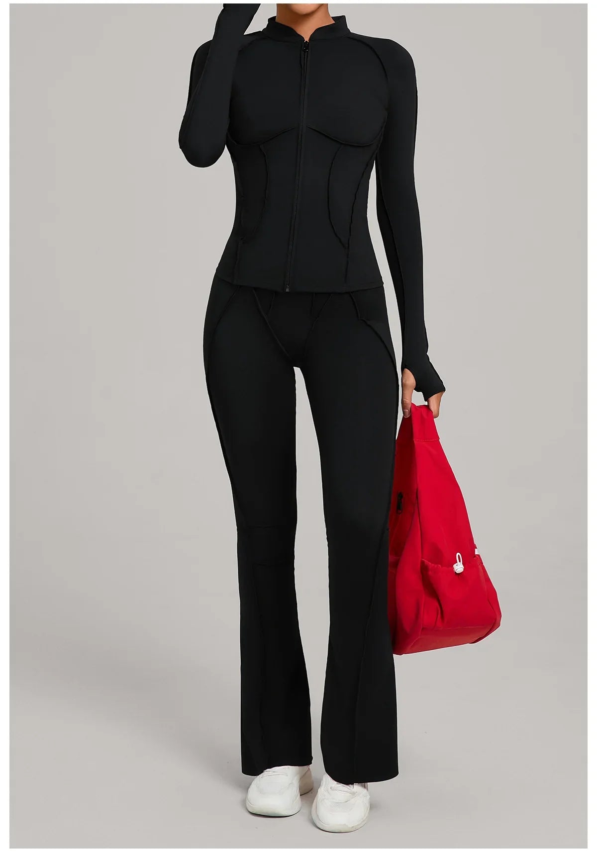 Women’s 2-Piece Yoga Tracksuit | Long Sleeve Sports Set