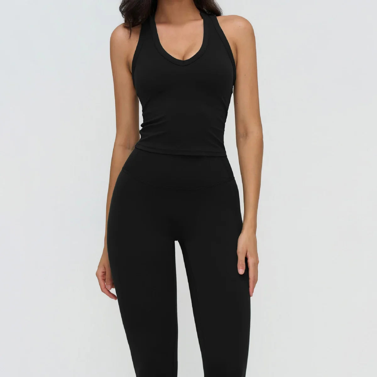 Women’s 2-Piece Yoga Set | Crop Top & High Waist Leggings