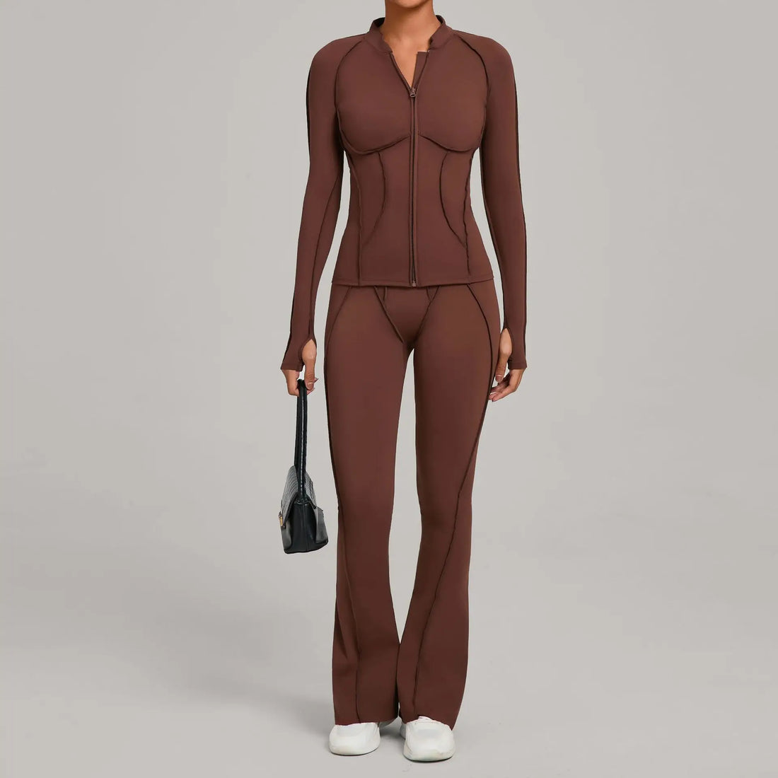 Women’s 2-Piece Yoga Tracksuit | Long Sleeve Sports Set