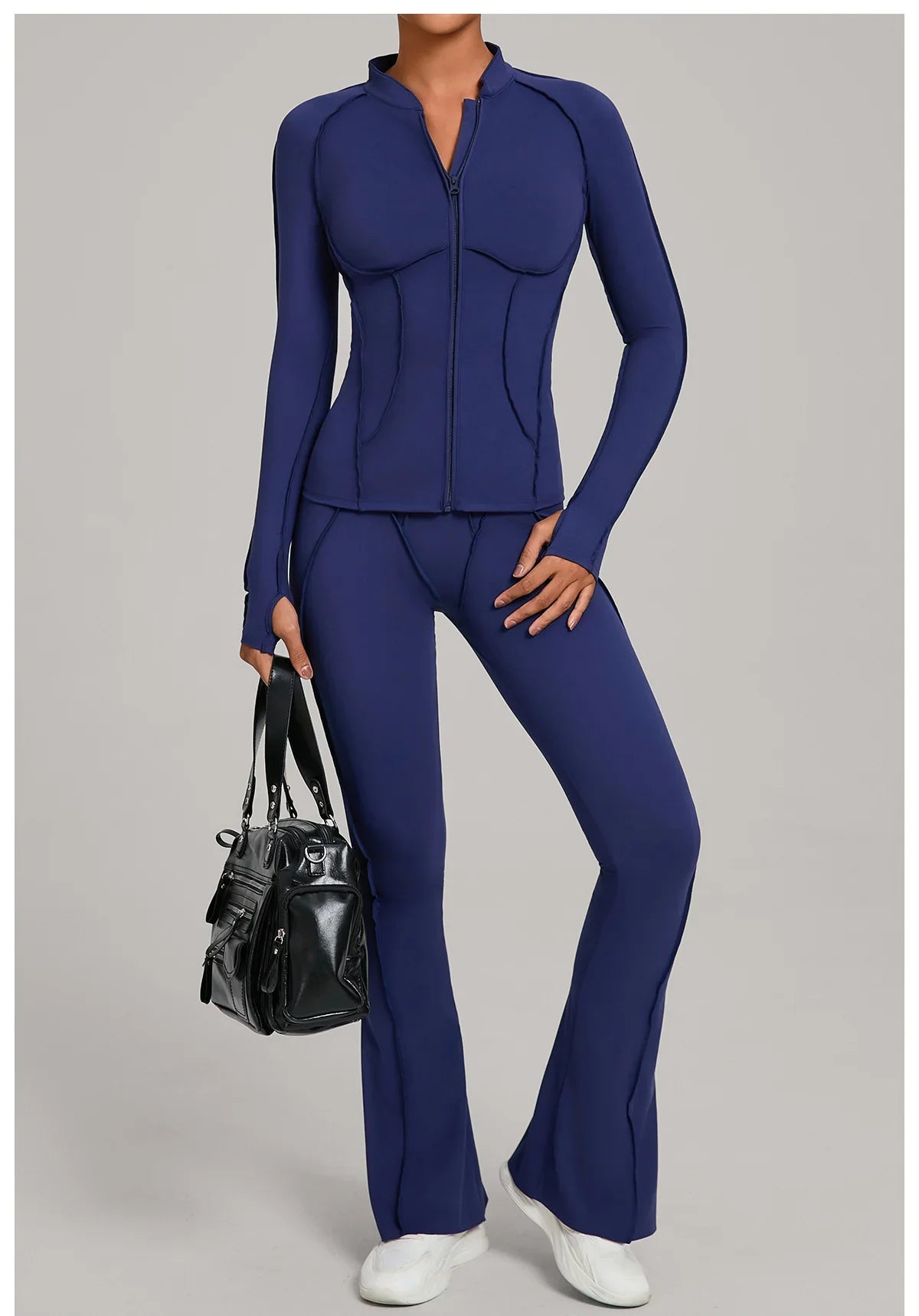 Women’s 2-Piece Yoga Tracksuit | Long Sleeve Sports Set