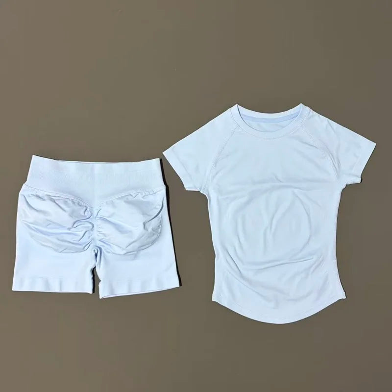 HISTELLO Women’s Gym Set | Seamless Yoga Workout Outfit