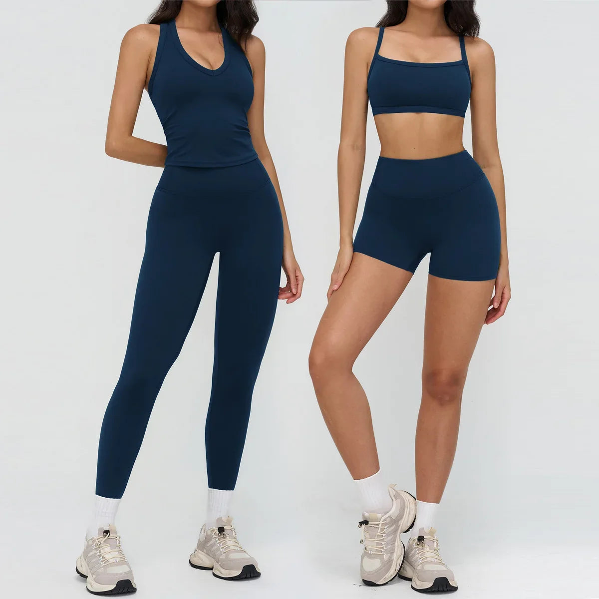 Women’s 2-Piece Yoga Set | Crop Top & High Waist Leggings
