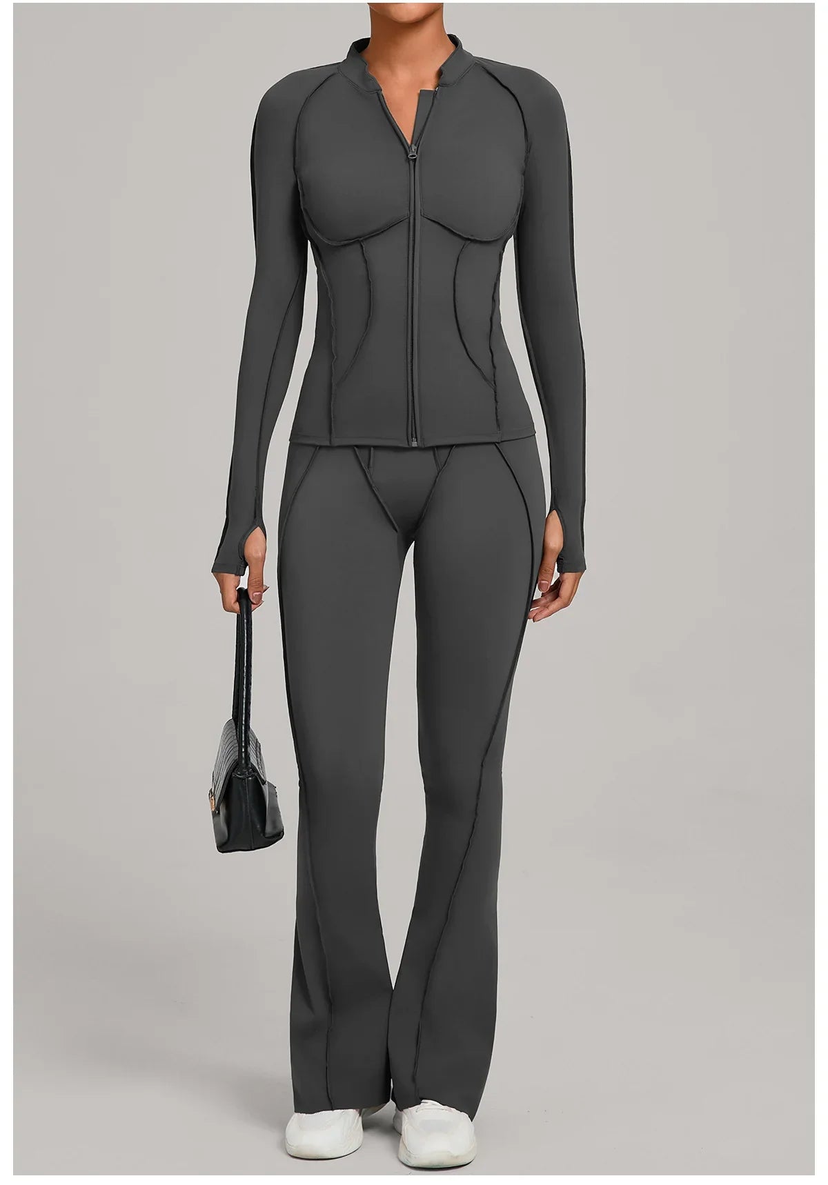 Women’s 2-Piece Yoga Tracksuit | Long Sleeve Sports Set