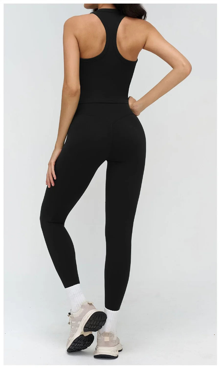 Women’s 2-Piece Yoga Set | Crop Top & High Waist Leggings