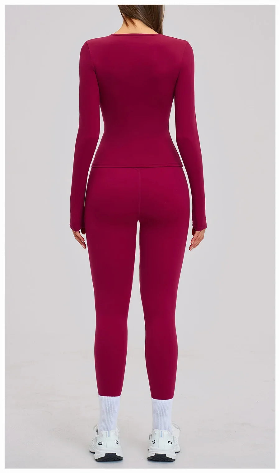 Women’s 2-Piece Yoga Set | Long Sleeve Workout Outfit
