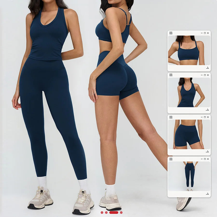 Women’s 2-Piece Yoga Set | Crop Top & High Waist Leggings