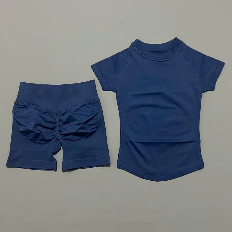 HISTELLO Women’s Gym Set | Seamless Yoga Workout Outfit