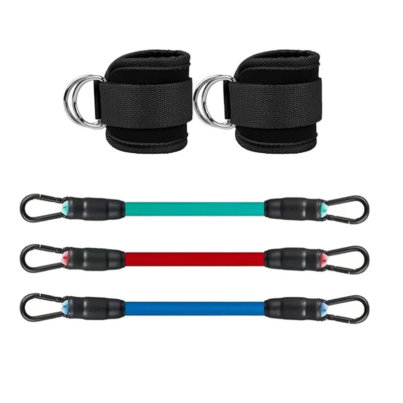 Resistance Bands & Ankle Straps Set | Fitness Workout Kit