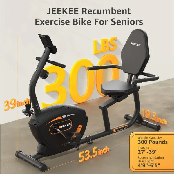 Recumbent Exercise Bike | Magnetic Indoor Fitness Bike
