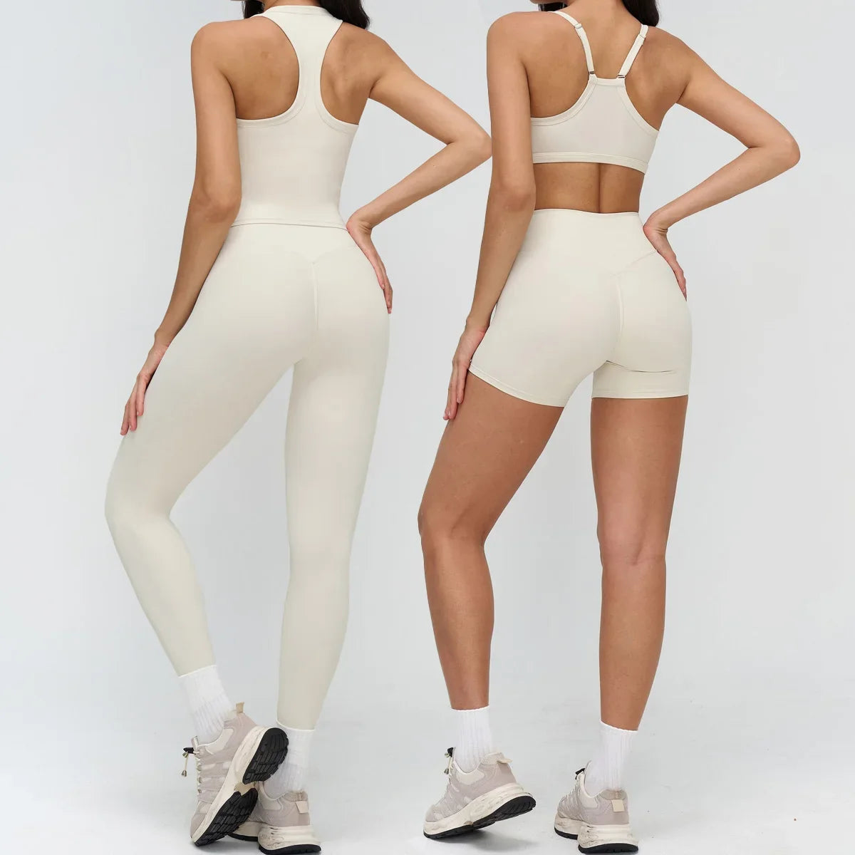 Women’s 2-Piece Yoga Set | Crop Top & High Waist Leggings