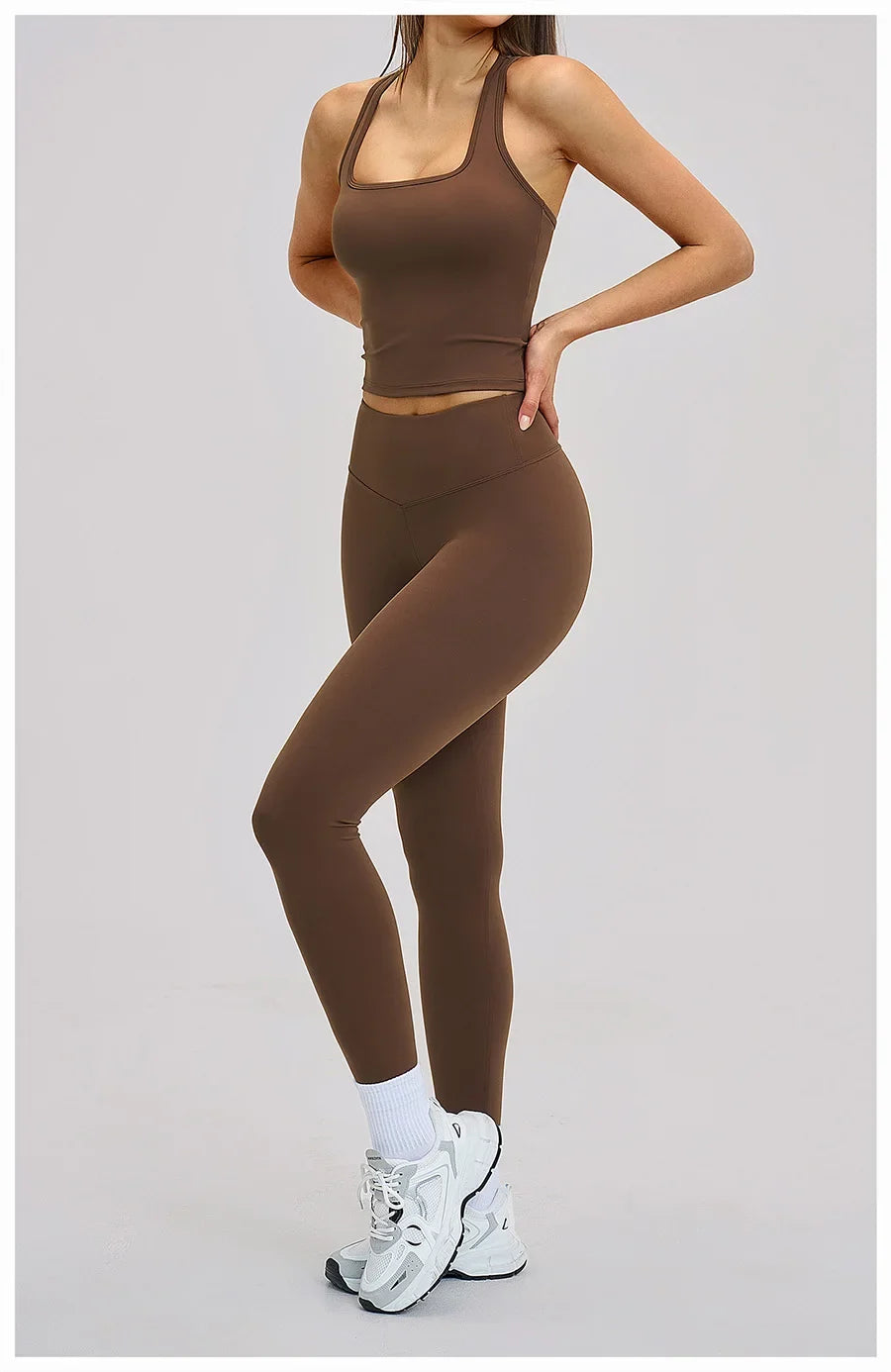 Women’s 2-Piece Yoga Set | Long Sleeve Workout Outfit