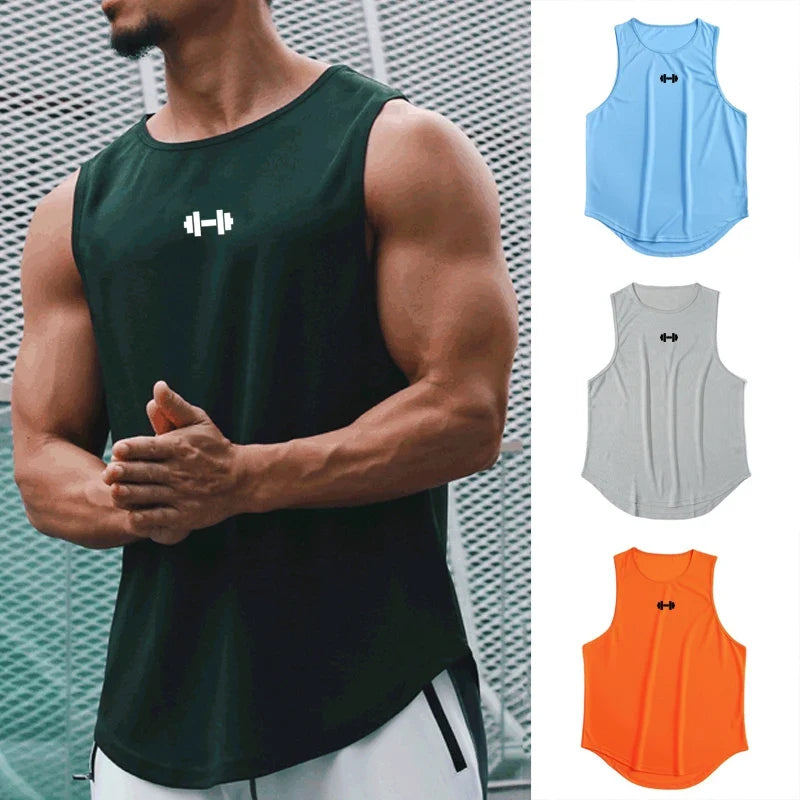 Men’s Quick-Dry Gym Tank Top | Sleeveless Fitness Shirt