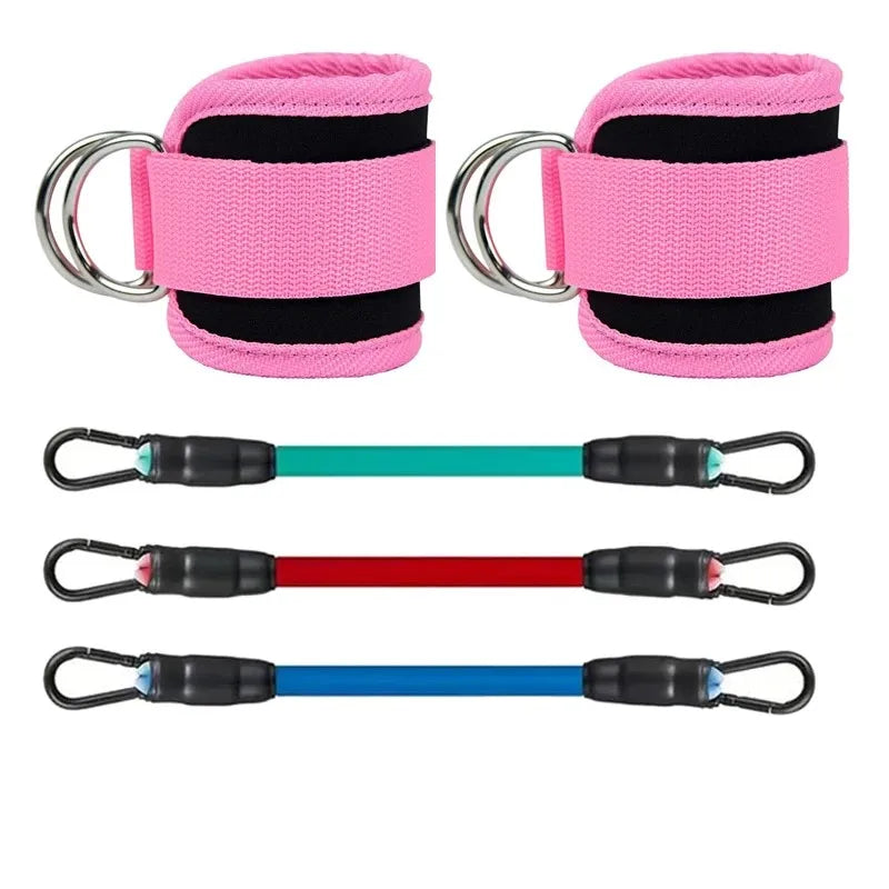 Resistance Bands & Ankle Straps Set | Fitness Workout Kit