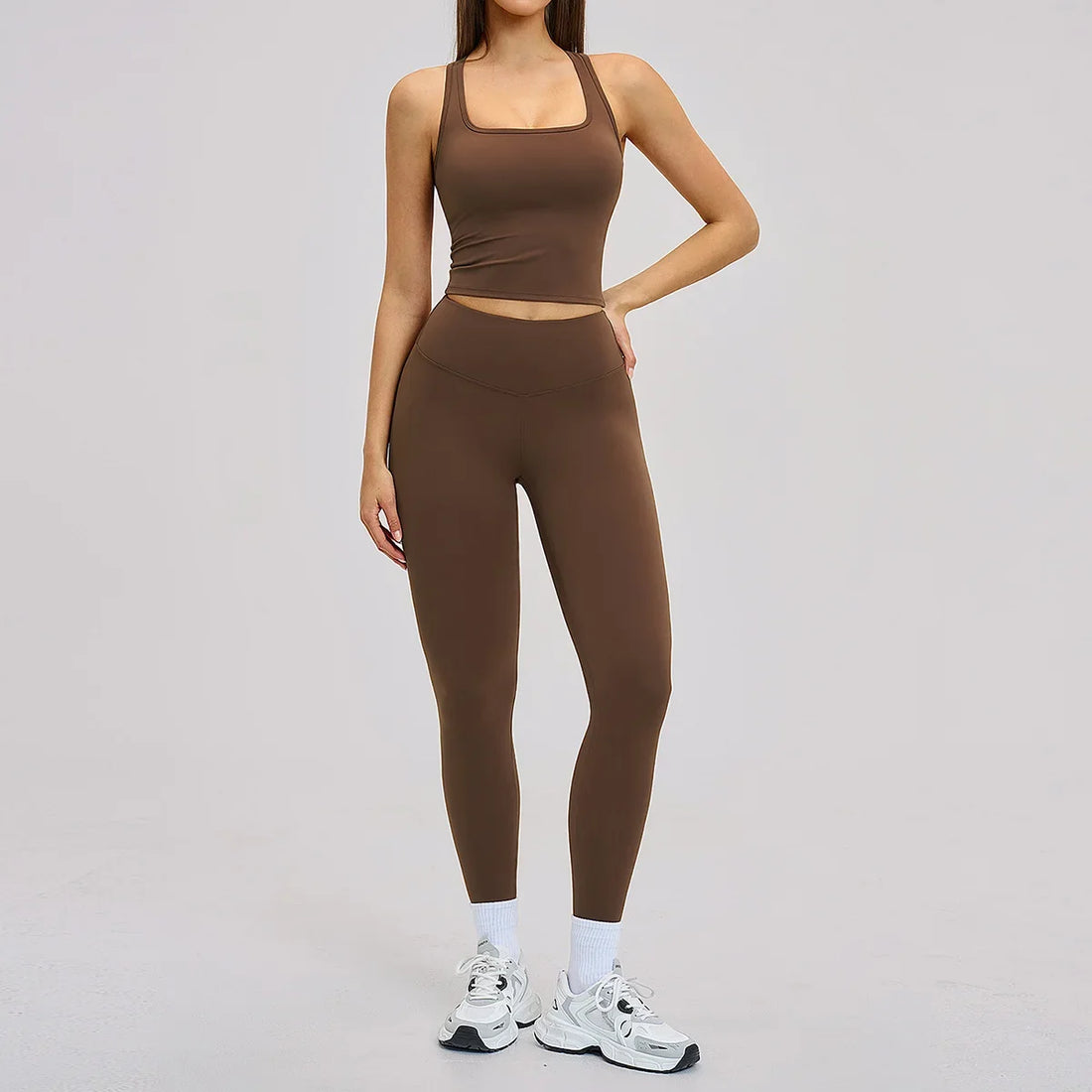 Women’s 2-Piece Yoga Set | Long Sleeve Workout Outfit
