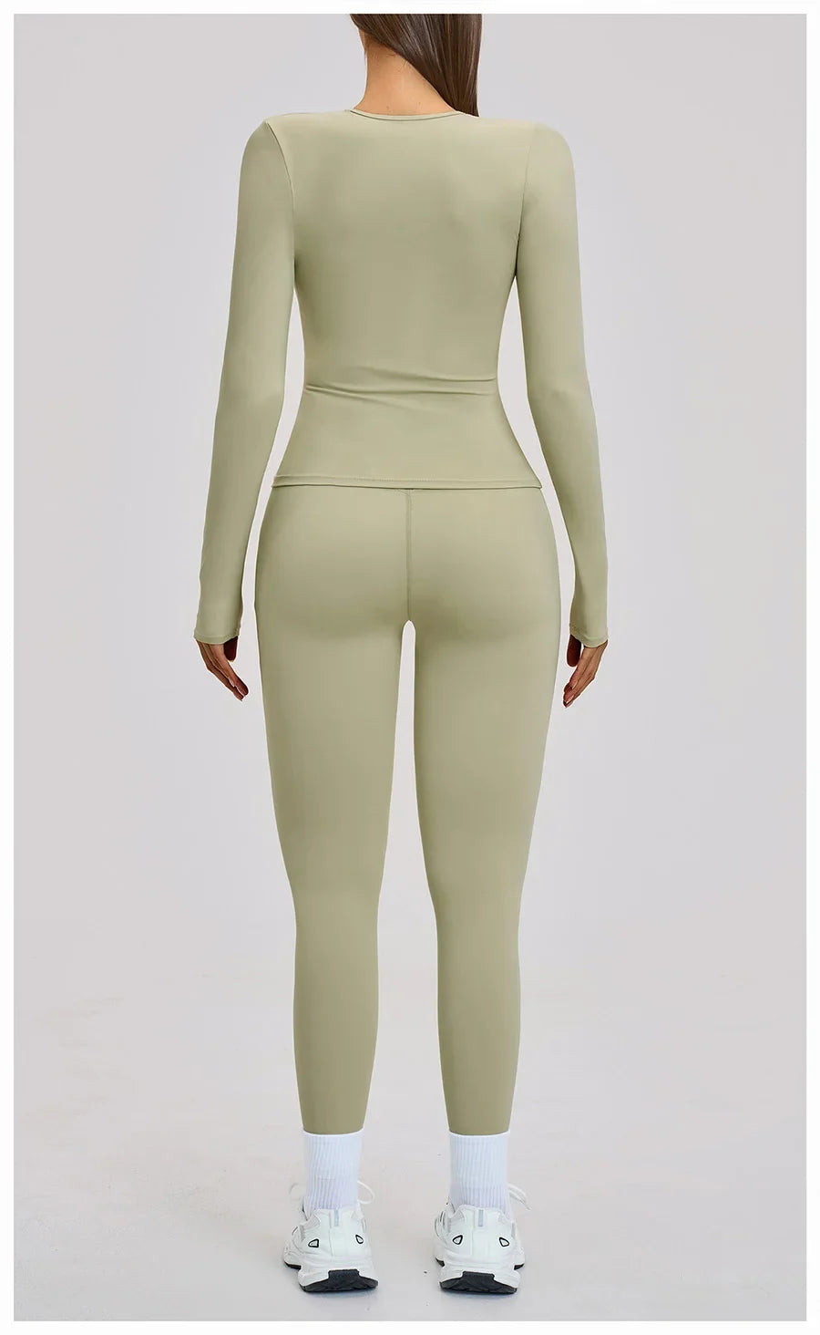 Women’s 2-Piece Yoga Set | Long Sleeve Workout Outfit