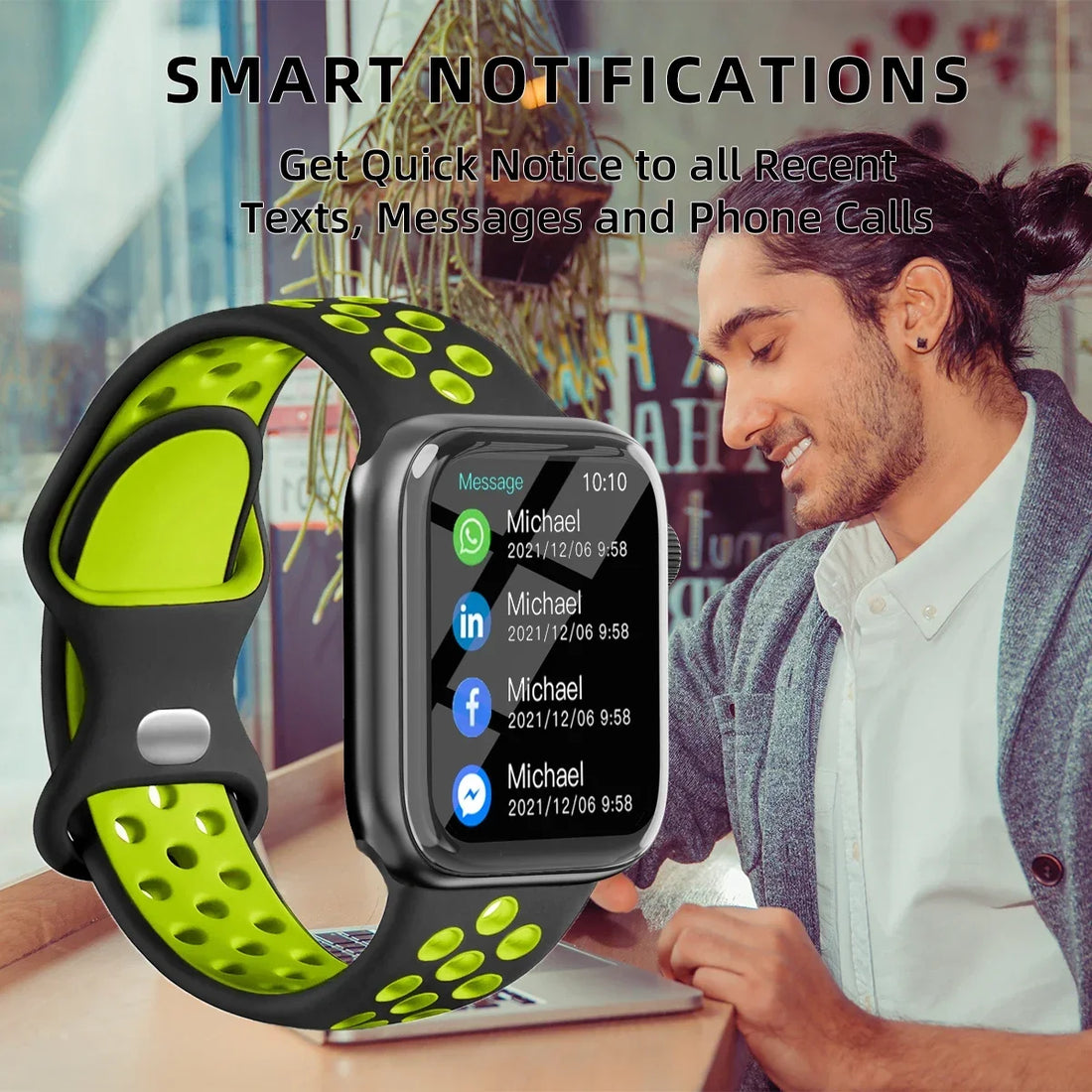 Series 8 Smartwatch | Fitness Tracker with Call & Music