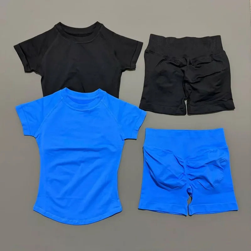 HISTELLO Women’s Gym Set | Seamless Yoga Workout Outfit