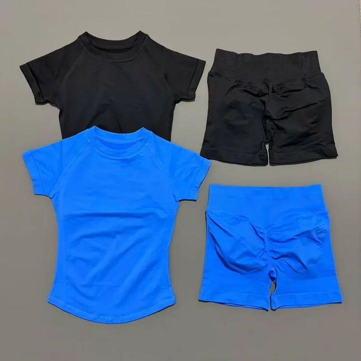 HISTELLO Women’s Gym Set | Seamless Yoga Workout Outfit