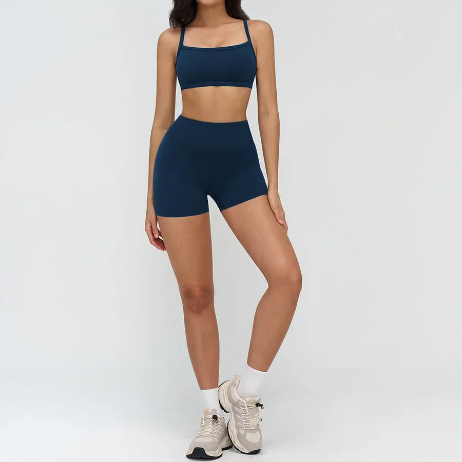 Women’s 2-Piece Yoga Set | Crop Top & High Waist Leggings