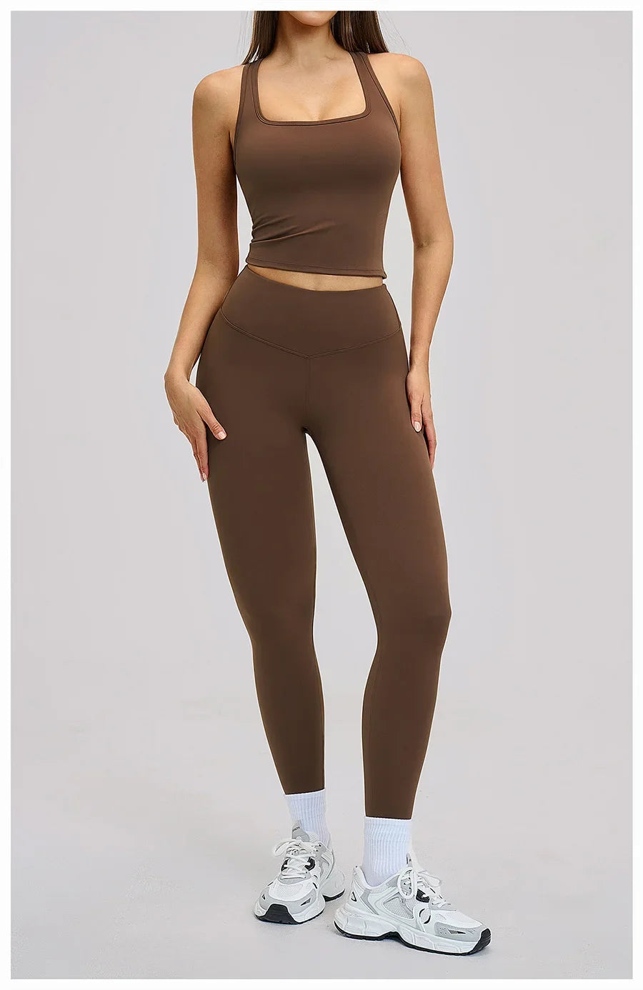 Women’s 2-Piece Yoga Set | Long Sleeve Workout Outfit