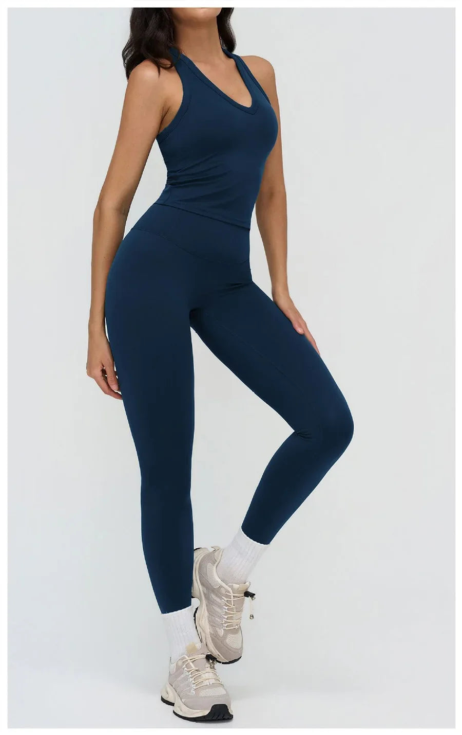 Women’s 2-Piece Yoga Set | Crop Top & High Waist Leggings