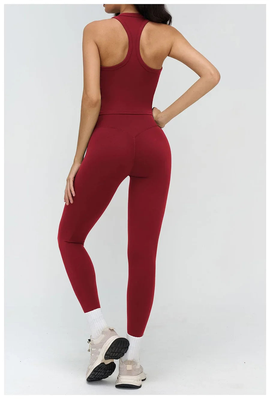 Women’s 2-Piece Yoga Set | Crop Top & High Waist Leggings