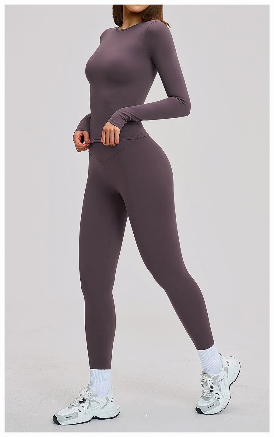 Women’s 2-Piece Yoga Set | Long Sleeve Workout Outfit